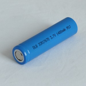 Lithium Ion ICR 17670 1400mah Battery